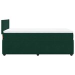 vidaXL Sommier à lattes de lit et matelas Vert foncé 80x200 cm Velours