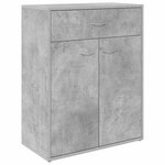 vidaXL Buffet Gris béton 60x30x75 cm Bois d'ingénierie