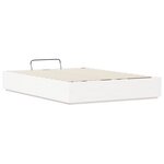 vidaXL Cadre de lit ottoman Blanc 120 x 190 cm Pin massif