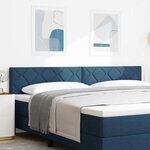vidaXL Tête de lit en bloc de diamant bleu  200 cm  en tissu