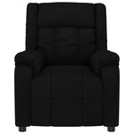 vidaXL Fauteuil électrique de massage Noir Tissu