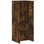 vidaXL Armoire de classement chêne fumé 60x32x153 cm bois d'ingénierie