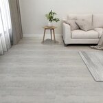 Vidaxl planches de plancher autoadhésives 20 pièces pvc 1 86m² gris clair