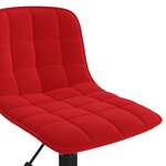 vidaXL Chaises à manger pivotantes lot de 2 rouge bordeaux velours
