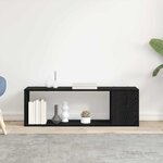 vidaXL Centre de divertissement Noir 100 x 24 x 32 cm