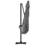 vidaXL Parasol Roma Anthracite 286 x 285 x 265 cm Polyester  Aluminium