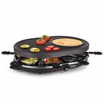 Tristar grill à raclette pour 8 personnes ra-2996 1200 w