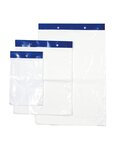 (1 lot  de 5000 sacs) sac plastique plat standard liassé à ouverture décalée 20 et 28 µ transparent