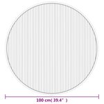 vidaXL Tapis rond marron 100 cm bambou