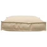 vidaXL Coussin de palette beige 70x70x12 cm  tissu Oxford