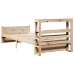 vidaXL Cadre de lit avec tête de lit sans matelas 75x190 cm
