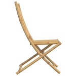 vidaXL Chaises pliables de jardin lot de 8 46x66x99 cm bambou