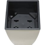 PoeTIC Bac Casa brillant Carré Plus 3058 - Gris soie