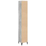 vidaXL Armoire de salle de bain gris béton 30x30x190 cm