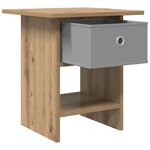 vidaXL Table de chevet Chêne artisanal 41 x 40 x 45 cm