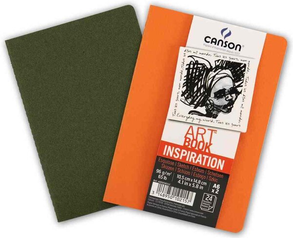Pack de 2 Carnets esquisse Art Book Inspiration, A5 CANSON