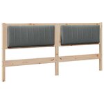 vidaXL Tête de lit capitonnée Marron 180 cm Pin massif