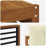 vidaXL Ensemble de canapés d'extérieur 8 pc Naturel et Crème