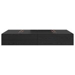 vidaXL Cadre de lit Chêne noir 120 x 200 cm Bois d'ingénierie