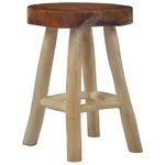 vidaXL Tabouret Marron Bois de teck