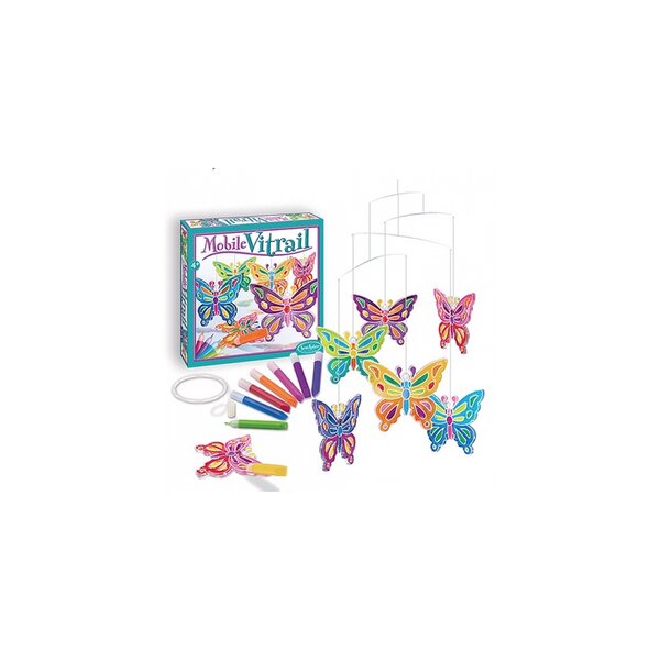 Kit Creatif Mobile Vitrail Papillon