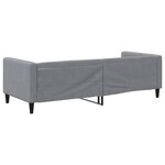 vidaXL Lit de repos sans matelas gris clair 80x200 cm tissu