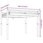 vidaXL Tonnelle avec toit rétractable anthracite 3x3 m aluminium