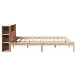 vidaXL Lit bibliothèque sans matelas 200x200 cm bois massif de pin
