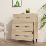 vidaXL Buffet chêne sonoma 69 5x34x90 cm bois d'ingénierie