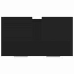 vidaXL Armoire de salle de bain noir 60x33x61 cm Bois d'ingénierie