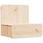 vidaXL Table de chevet Marron 44 x 32 5 x 40 cm Bois massif en pin