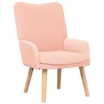 vidaXL Fauteuil relaxant Rose 63 x 67 x 94 cm tissu