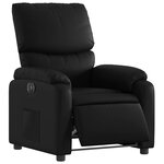 vidaXL Fauteuil inclinable électrique Noir Similicuir