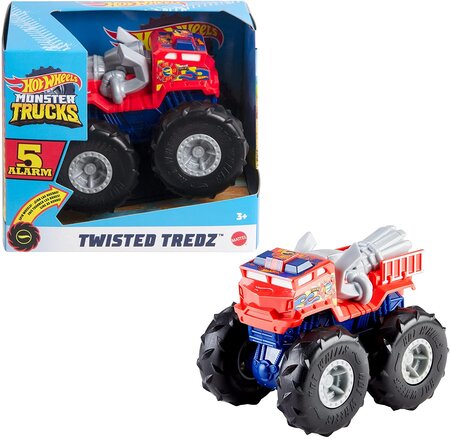 Monster Trucks Twisted Tredz, voiture à friction aux roues géantes 5 Alarm