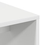 vidaXL Bureau avec rangement blanc en bois d'ingénierie