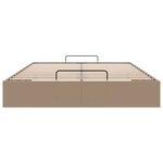 vidaXL Cadre de lit ottoman sans matelas cappuccino 140x190 cm