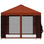 vidaXL Abri de jardin avec parois 3 x 3 m Terre cuite