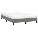 vidaXL Cadre de lit sans matelas gris foncé 120x190 cm tissu