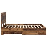 vidaXL Cadre de lit Bois ancien 140 x 190 cm Bois d'ingénierie