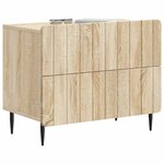 vidaXL Cabinet de chevet avec tiroir Chêne Sonoma 62 x 34 5 x 49 5 cm