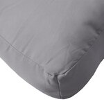Vidaxl coussin de palette gris tissu