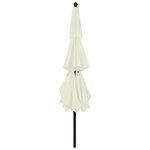 vidaXL Parasol de jardin à 3 niveaux avec mât en aluminium sable 3 5 m