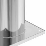 vidaXL Extension de Tête de Cheminée Argent 29 x 29 x 50 cm