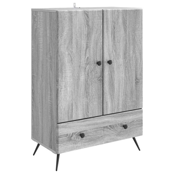 vidaXL Buffet Sonoma gris 66 x 34 5 x 95 cm Bois d'ingénierie