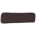 vidaXL Coussin de tête de lit Hvar marron foncé 200 cm tissu