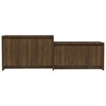 vidaXL Meuble TV Chêne marron 146 5x35x50 cm Bois d'ingénierie
