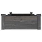 vidaXL Lit surélevé de jardin doublure 120x60x25 cm bois massif sapin