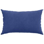 vidaXL Coussins de canapé 2 Pièces Bleu police 50 x 30 cm