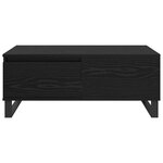 vidaXL Table basse Chêne noir 90 x 50 x 36 5 cm Bois d'ingénierie