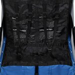 vidaXL Remorque de vélo et poussette 2-en-1 bleu et gris